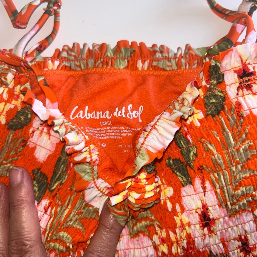 Floral Red Bikini Set - Picture 5 of 7
